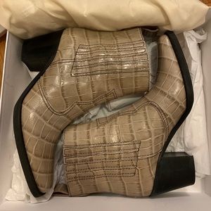 Ganni Embossed Leather Boot